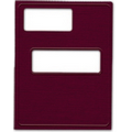 Tax Compatible Software Folder- Offset Windows, Maroon, Folder (Blank)